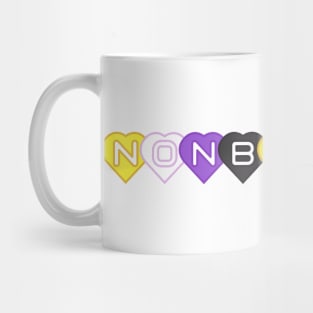 nonbinary hearts Mug